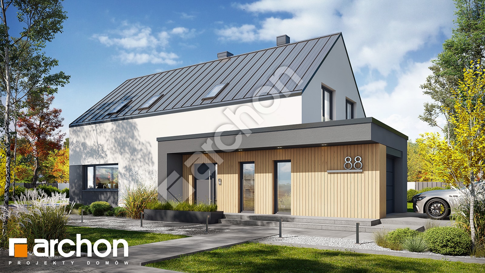 Jak Kupić Dom W Wichrowym Tronie Projekt domu Dom w kellerisach 2 (GE) OZE Galeria - ARCHON+