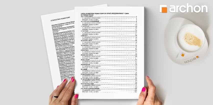 Lista starostw powiatowych oraz urzędów miast i gmin na terenie całego kraju