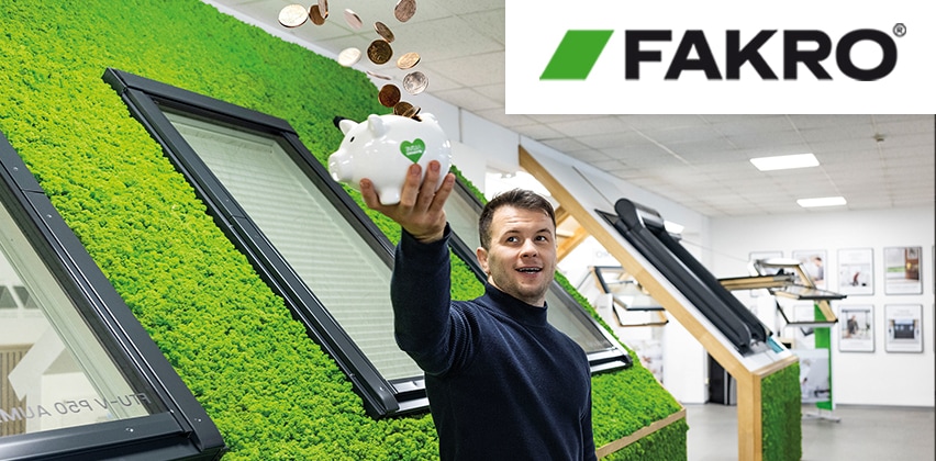 Okna dachowe GREENVIEW od FAKRO - energooszczędność, którą widać każdego dnia