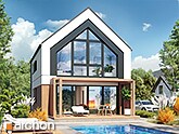„Dom w cienistkach 4” | NOWY projekt do 70m2 zabudowy w stylu nowoczesnej stodoły