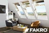 FPP-V preSelect MAX od FAKRO – okno dachowe, dwie opcje otwierania