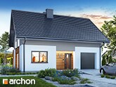 „Dom w lucernie 10” | Nowoczesny projekt o prostej bryle z garażem jednostanowiskowym 