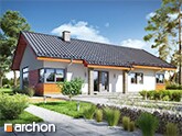  „Dom w mekintoszach 6 (E) OZE” | Atrakcyjna parterówka z dwuspadowym dachem i energooszczędnymi rozwiązaniami